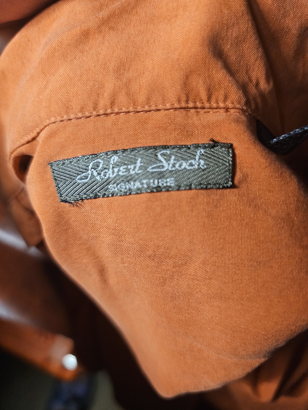 Robert Stock Button Down Shirt Size XLg - Picture 6 of 7